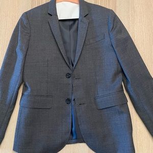 J.Crew Boys’ Ludlow Suit Jacket and Slim Pant Size 12 Charcoal